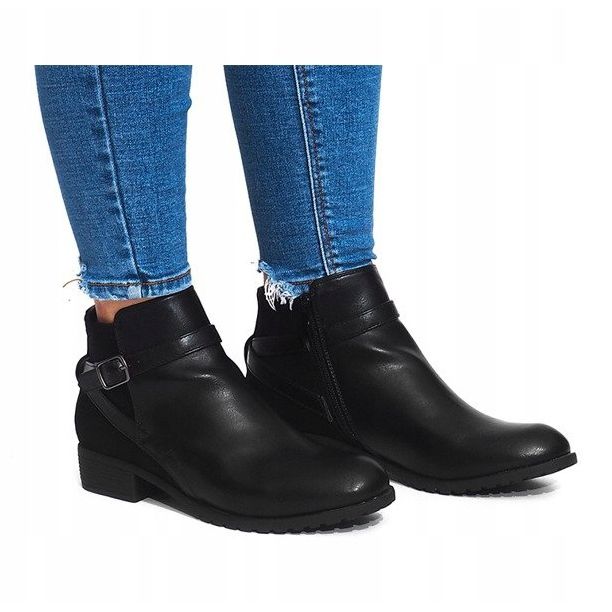 Decorado con botas negras LM-201 negro 1