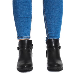 Decorado con botas negras LM-201 negro 3