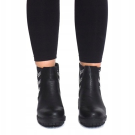 Botas motorizadas con tachuelas LL98 Negro 2
