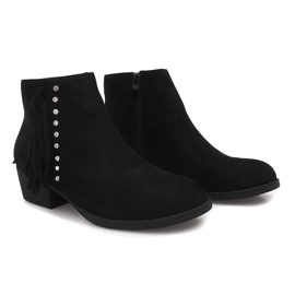 Botines Ante Jodhpur GF001 Negro 1