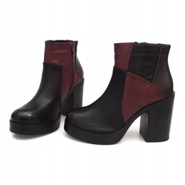 Botas en el talón con una goma de borrar YBS280 Negro 1