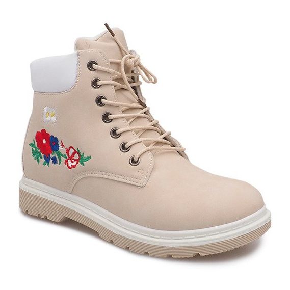 Botas de madera con aislamiento SJ669-5 Beige 1