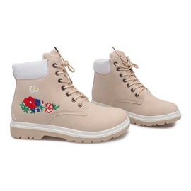 Botas de madera con aislamiento SJ669-5 Beige 2