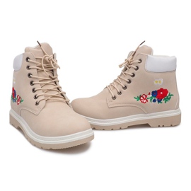 Botas de madera con aislamiento SJ669-5 Beige 4