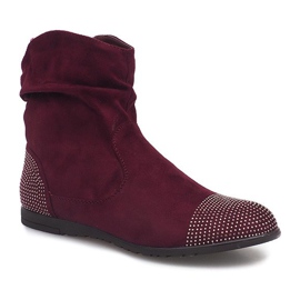 Botines de ante Jodhpur boots B03 Rojo 2 Botines de ante Jodhpur boots B03 Rojo 2