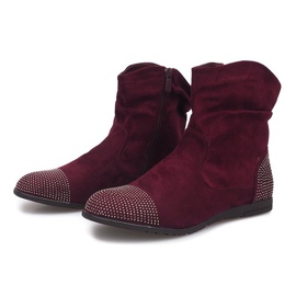 Botines de ante Jodhpur boots B03 Rojo 3