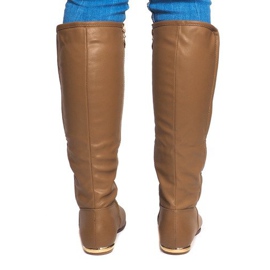 Botas altas y cálidas TL12865-18 Caqui multicolor verde 2