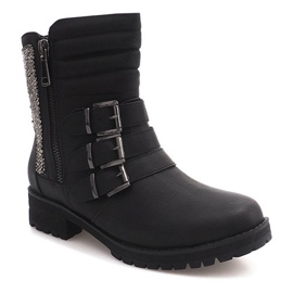 Botas Aisladas Con Hebilla HQ42 Negro 1