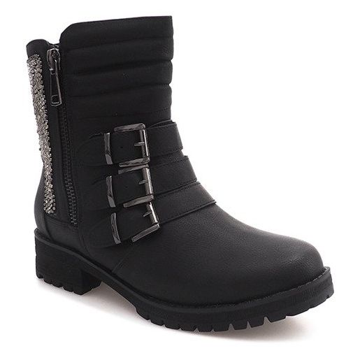 Botas Aisladas Con Hebilla HQ42 Negro 1