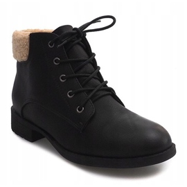 Botas de abrigo Jodhpur boots Fur PD-15 Black negro 3