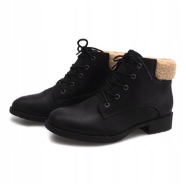 Botas de abrigo Jodhpur boots Fur PD-15 Black negro 1