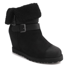 Botas cálidas en cuña 18-8 negro 1 Botas cálidas en cuña 18-8 negro 1