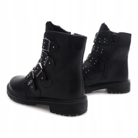 Botas extravagantes cálidas TL0132-1 Negro 4