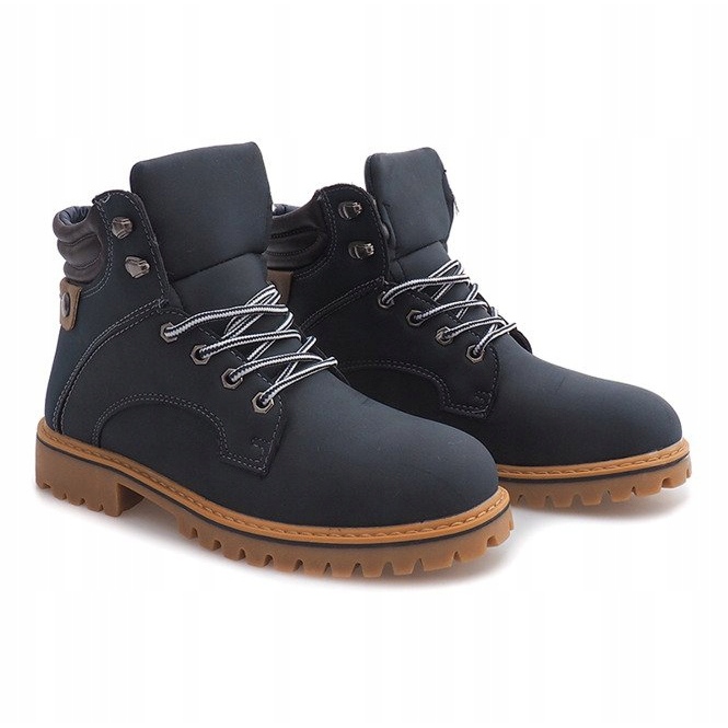 Botas Timber Warm SJ8043 Azul Marino 1