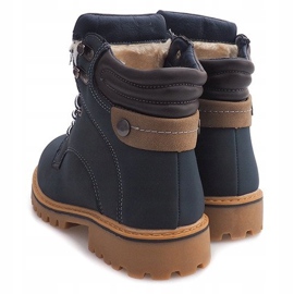 Botas Timber Warm SJ8043 Azul Marino 4