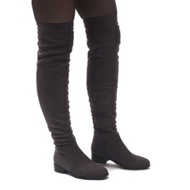 Botas de ante QQ006 # Gris 1 Botas de ante QQ006 # Gris 1
