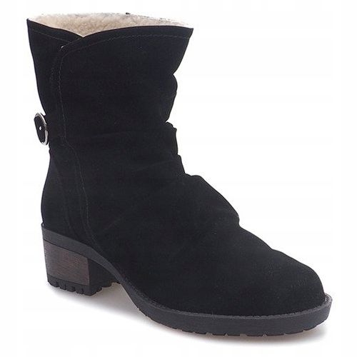 Botas de ante con piel 1226-PA Negro 1 Botas de ante con piel 1226-PA Negro 1