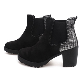 Botas calientes en un poste C308 Negro 4
