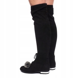 Botas Ante Pompon G-41 Negro 3