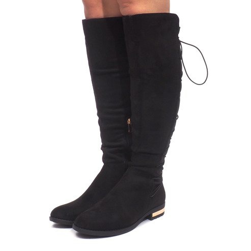 Botas Ante Pompon G-42 Negro 1
