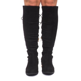 Botas Ante Pompon G-42 Negro 4