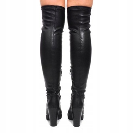 Botas extra altas en el talón CD108 Negro 4