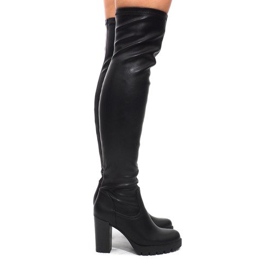 Botas extra altas en el talón CD108 Negro 3