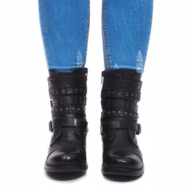 Botas cálidas con hebilla M172 Negro 2 Botas cálidas con hebilla M172 Negro 2