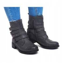 Botas cálidas con hebilla M172 Gris 3