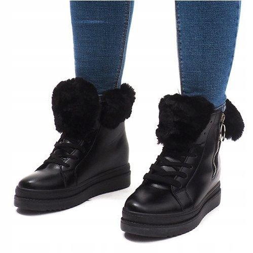 Zapatillas Warm SJ665-1 Negro 2 Zapatillas Warm SJ665-1 Negro 2