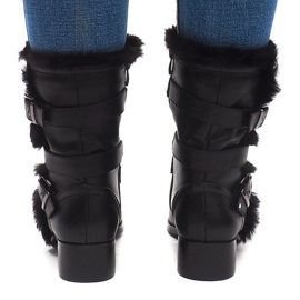 Botas cálidas con hebilla 3140 Negro 1