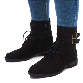 Warm Booties Jodhpur boots H7187 Negro 1