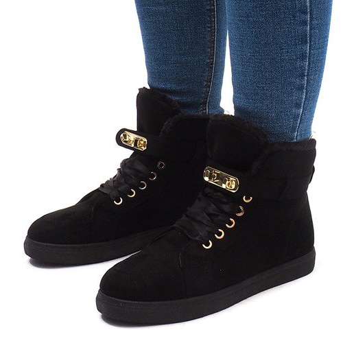 BM Zapatillas Warm BOK-1122 Negro 1