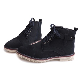 Zapatos altos con cordones M589 Granat azul marino 2