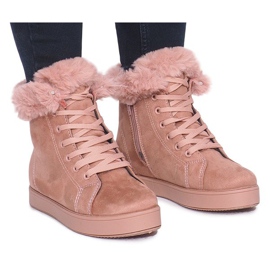 Zapatillas Warm XY-288 Pink rosado 2