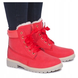 Tramperos Timberki aislados TL0127-4 Rojo 2