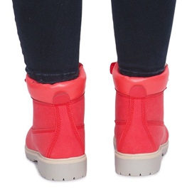 Tramperos Timberki aislados TL0127-4 Rojo 4