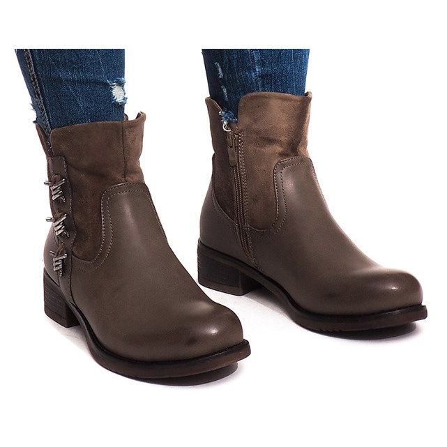 Botas de abrigo 4417 Caqui multicolor verde 1