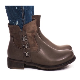 Botas de abrigo 4417 Caqui multicolor verde 2