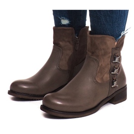 Botas de abrigo 4417 Caqui multicolor verde 4