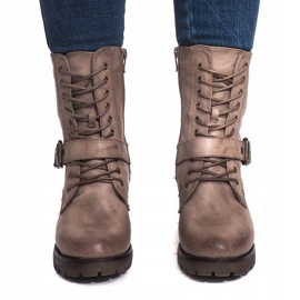 Botas militares cálidas S167 Caqui multicolor verde 1