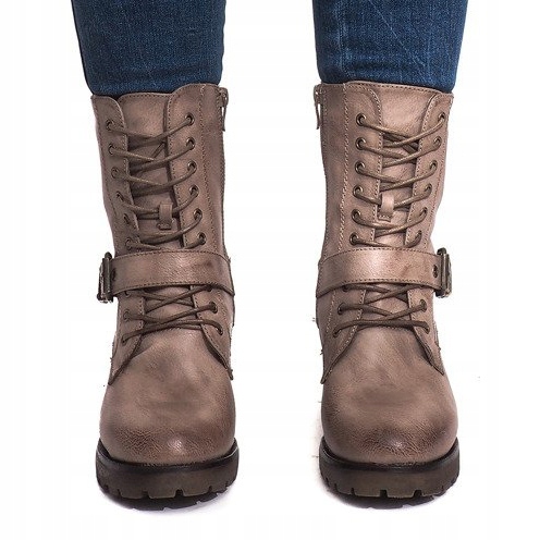 Botas militares cálidas S167 Caqui multicolor verde 1