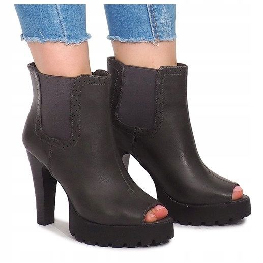 Botas abiertas en un poste B2901-PB Gris 1 Botas abiertas en un poste B2901-PB Gris 1