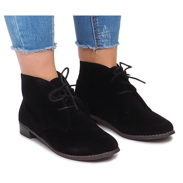 Botas con cordones A-27 Black negro 2 Botas con cordones A-27 Black negro 2