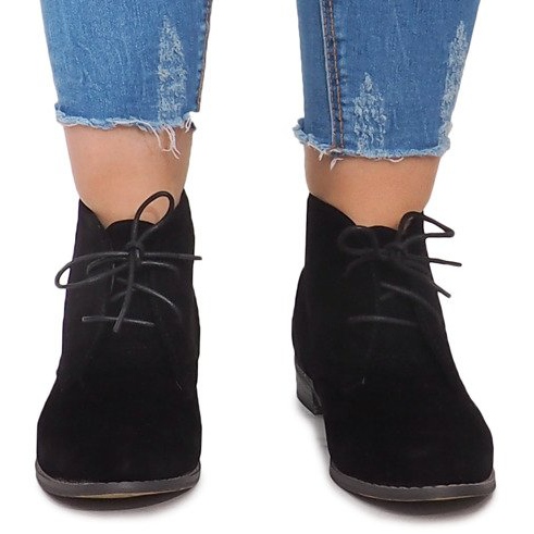 Botas con cordones A-27 Black negro 1