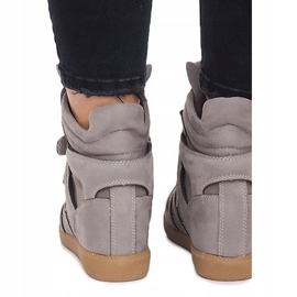 Zapatillas de cuña BZ8386 Gris 3