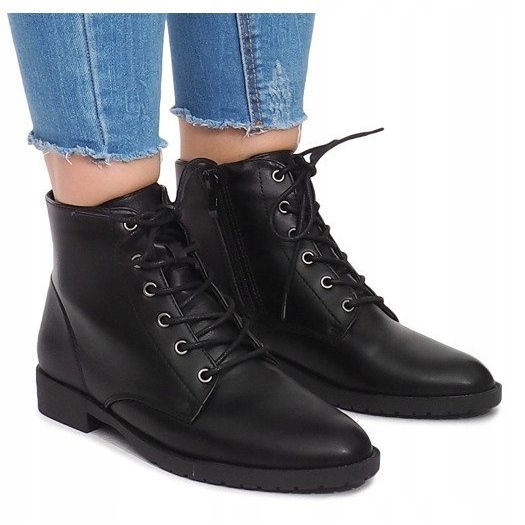 Botas con Cordones H7186 Negro 1 Botas con Cordones H7186 Negro 1