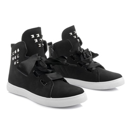 Botines de ante y lazos TL0149-2 Negro 2