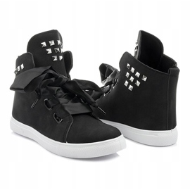 Botines de ante y lazos TL0149-2 Negro 5