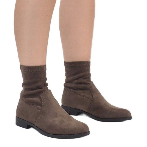 Botines de ante Jodhpur XQ99 Khaki multicolor verde 1